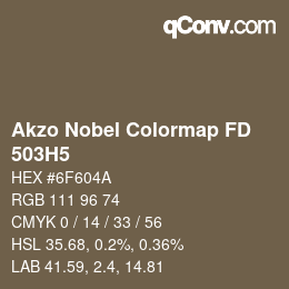 カラーコード: Akzo Nobel Colormap FD - 503H5 | qconv.com