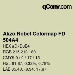 カラーコード: Akzo Nobel Colormap FD - 504A4 | qconv.com