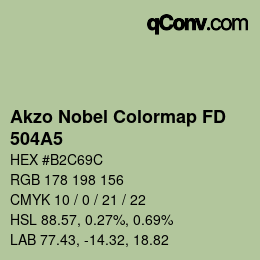 Code couleur: Akzo Nobel Colormap FD - 504A5 | qconv.com