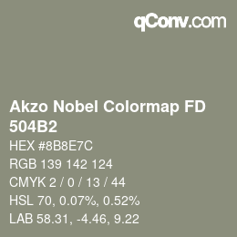 Farbcode: Akzo Nobel Colormap FD - 504B2 | qconv.com