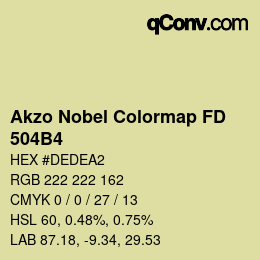 Color code: Akzo Nobel Colormap FD - 504B4 | qconv.com