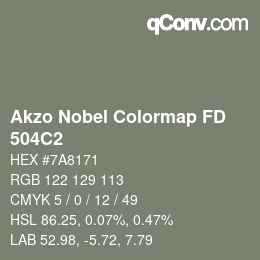 カラーコード: Akzo Nobel Colormap FD - 504C2 | qconv.com