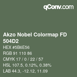Code couleur: Akzo Nobel Colormap FD - 504D2 | qconv.com