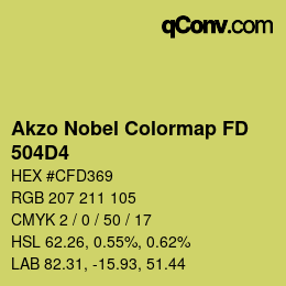 Code couleur: Akzo Nobel Colormap FD - 504D4 | qconv.com