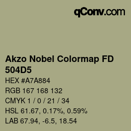Color code: Akzo Nobel Colormap FD - 504D5 | qconv.com