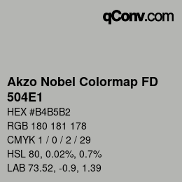 Code couleur: Akzo Nobel Colormap FD - 504E1 | qconv.com