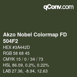 Color code: Akzo Nobel Colormap FD - 504F2 | qconv.com
