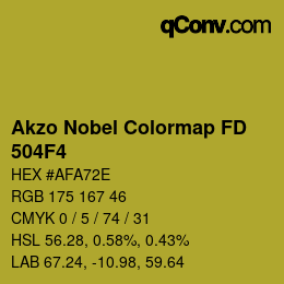 Código de color: Akzo Nobel Colormap FD - 504F4 | qconv.com