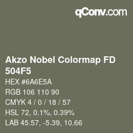 Color code: Akzo Nobel Colormap FD - 504F5 | qconv.com