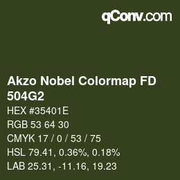 Color code: Akzo Nobel Colormap FD - 504G2 | qconv.com