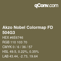 Code couleur: Akzo Nobel Colormap FD - 504G3 | qconv.com