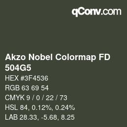 Code couleur: Akzo Nobel Colormap FD - 504G5 | qconv.com