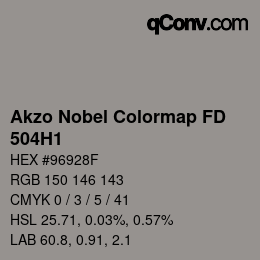 Color code: Akzo Nobel Colormap FD - 504H1 | qconv.com