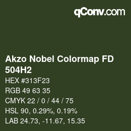 Color code: Akzo Nobel Colormap FD - 504H2 | qconv.com