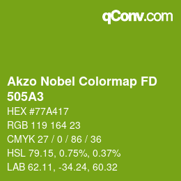 Farbcode: Akzo Nobel Colormap FD - 505A3 | qconv.com