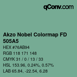 Color code: Akzo Nobel Colormap FD - 505A5 | qconv.com