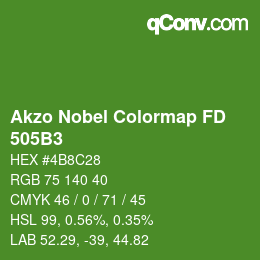 Color code: Akzo Nobel Colormap FD - 505B3 | qconv.com