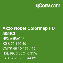 Code couleur: Akzo Nobel Colormap FD - 505B3 | qconv.com
