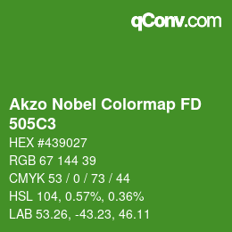 Farbcode: Akzo Nobel Colormap FD - 505C3 | qconv.com