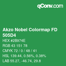 Color code: Akzo Nobel Colormap FD - 505D4 | qconv.com