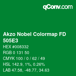 Color code: Akzo Nobel Colormap FD - 505E3 | qconv.com