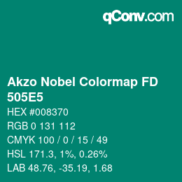 Color code: Akzo Nobel Colormap FD - 505E5 | qconv.com