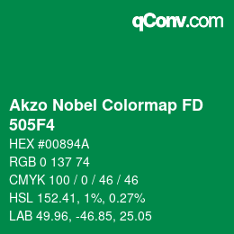 カラーコード: Akzo Nobel Colormap FD - 505F4 | qconv.com