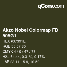 カラーコード: Akzo Nobel Colormap FD - 505G1 | qconv.com