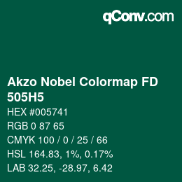Color code: Akzo Nobel Colormap FD - 505H5 | qconv.com