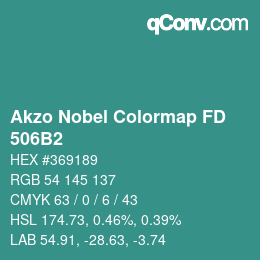 Color code: Akzo Nobel Colormap FD - 506B2 | qconv.com