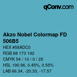 Color code: Akzo Nobel Colormap FD - 506B5 | qconv.com
