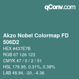 カラーコード: Akzo Nobel Colormap FD - 506D2 | qconv.com
