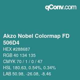 Farbcode: Akzo Nobel Colormap FD - 506D4 | qconv.com