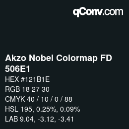Color code: Akzo Nobel Colormap FD - 506E1 | qconv.com