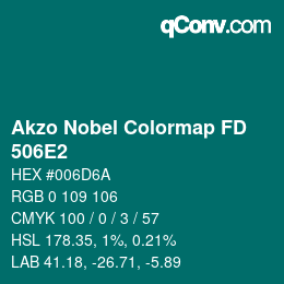 Color code: Akzo Nobel Colormap FD - 506E2 | qconv.com