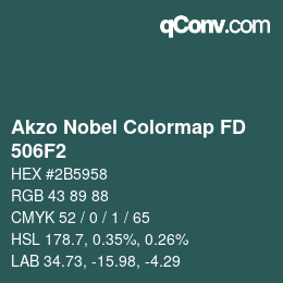 Color code: Akzo Nobel Colormap FD - 506F2 | qconv.com