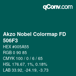 Code couleur: Akzo Nobel Colormap FD - 506F3 | qconv.com