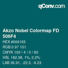 Code couleur: Akzo Nobel Colormap FD - 506F4 | qconv.com