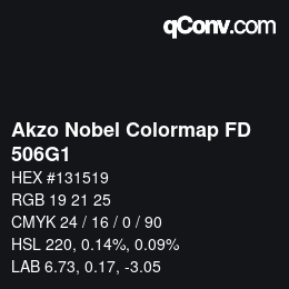 Color code: Akzo Nobel Colormap FD - 506G1 | qconv.com