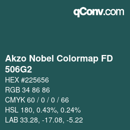 Color code: Akzo Nobel Colormap FD - 506G2 | qconv.com