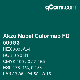 Color code: Akzo Nobel Colormap FD - 506G3 | qconv.com