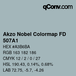 Color code: Akzo Nobel Colormap FD - 507A1 | qconv.com