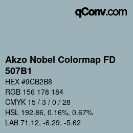 Color code: Akzo Nobel Colormap FD - 507B1 | qconv.com