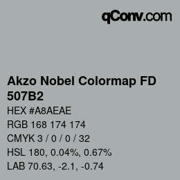 Color code: Akzo Nobel Colormap FD - 507B2 | qconv.com