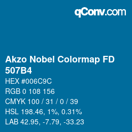 Code couleur: Akzo Nobel Colormap FD - 507B4 | qconv.com