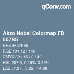 Color code: Akzo Nobel Colormap FD - 507B5 | qconv.com