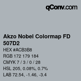 Color code: Akzo Nobel Colormap FD - 507D2 | qconv.com