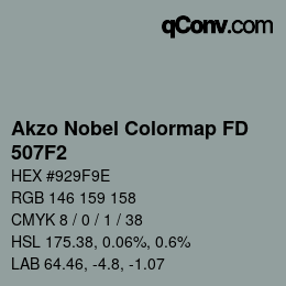 Color code: Akzo Nobel Colormap FD - 507F2 | qconv.com
