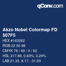 Color code: Akzo Nobel Colormap FD - 507F5 | qconv.com