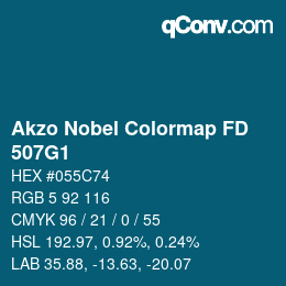 Color code: Akzo Nobel Colormap FD - 507G1 | qconv.com
